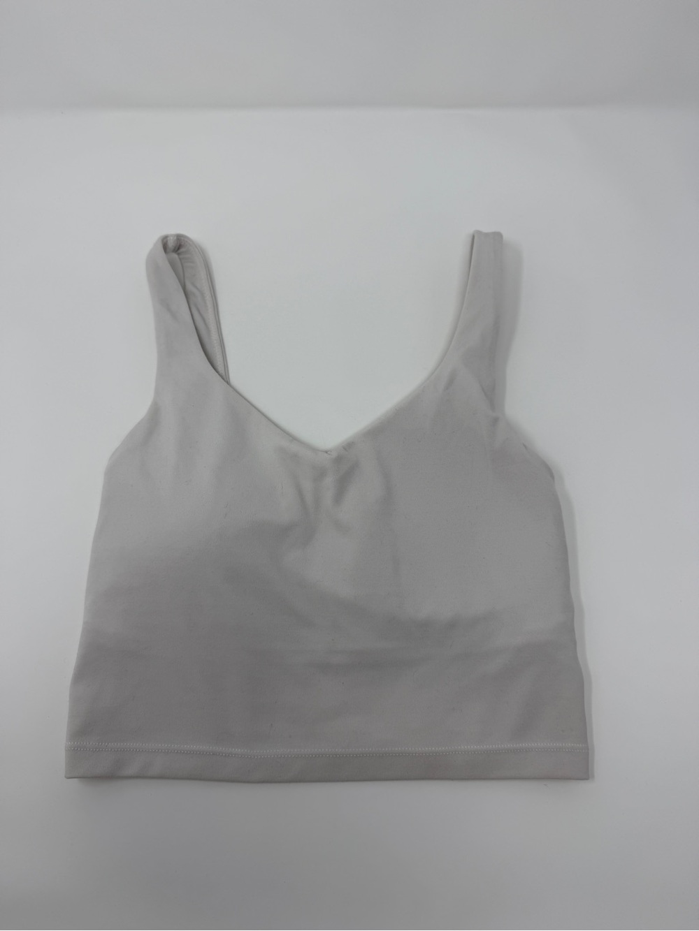 Seamless V-Neck OFFLINE Crop Brami - White Aerie